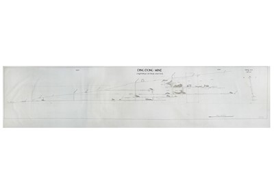 Lot 185 - 'Ding Dong Mine. Longitudinal Section & Assay Plan.'