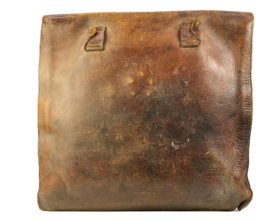Lot 257 - A late 19th century leather dispatch bag.