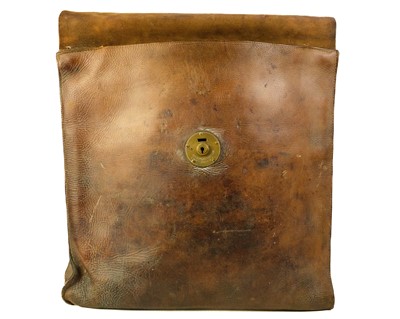 Lot 257 - A late 19th century leather dispatch bag.