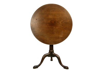 Lot 590 - A Geroge III mahogany tripod table.