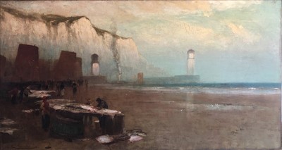 Lot 40 - Edwin John ELLIS (1842-1895) Dover Harbour...