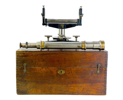 Lot 248 - A late 19th Century French theodolite.