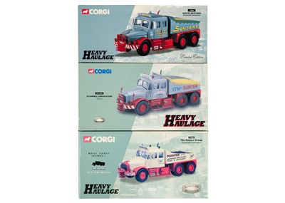 Lot 714 - Corgi boxed Heavy Haulage Scammel Contractor (x3)