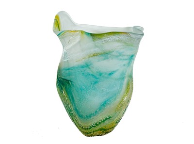 Lot 26 - Lesley Clarke a large studio glass vase.