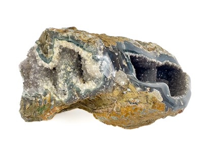 Lot 354 - An impressive druzy agate geode.