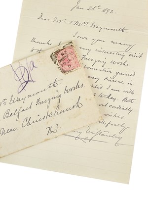 Lot 284 - Sir Henry Morton Stanley GCB (1841 – 1904)