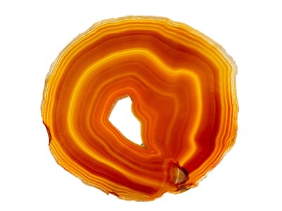 Lot 353 - A collection of eight cut and polished agate slices.