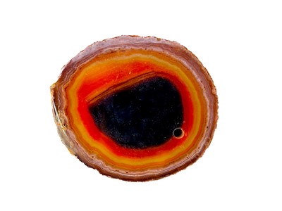 Lot 353 - A collection of eight cut and polished agate slices.