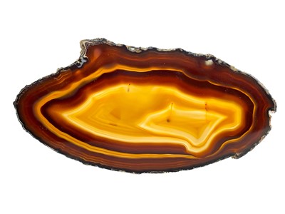 Lot 353 - A collection of eight cut and polished agate slices.