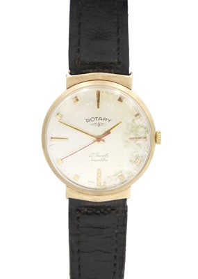 Lot 174 - ROTARY - A 9ct Incabloc manual wind gentleman's wristwatch.