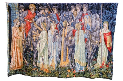 Lot 103 - A 20th century Flemish tapestry The Quest for the Holy Grail
