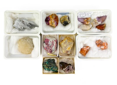 Lot 292 - A collection of labelled minerals.