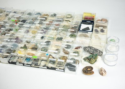 Lot 186 - Over one hundred boxed and labelled minerals.