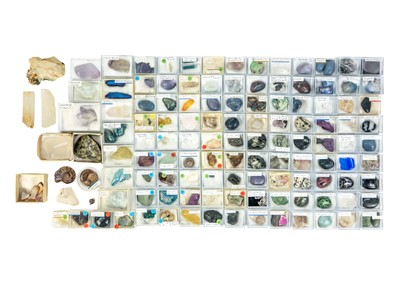 Lot 203 - Over one hundred boxed and labelled minerals.