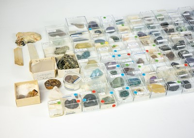 Lot 203 - Over one hundred boxed and labelled minerals.