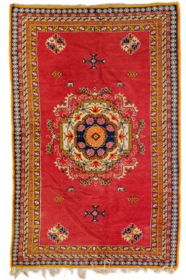 Lot 327 - A Turkish carpet, early 20th century.