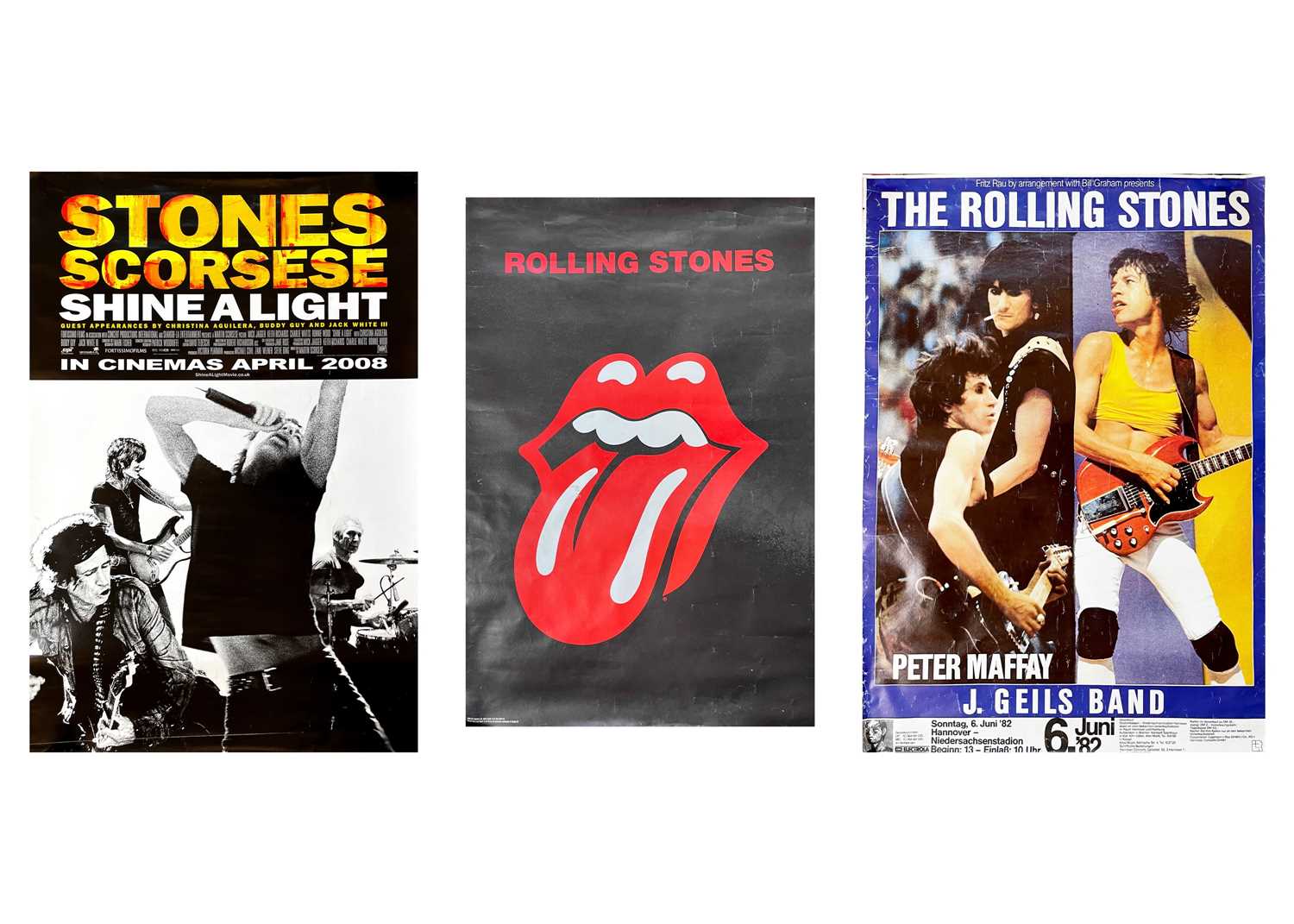 Lot 101 - The Rolling Stones; three posters.