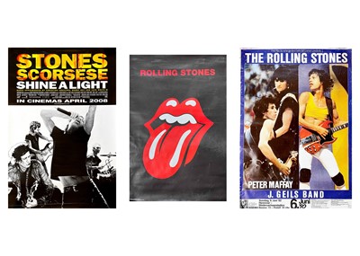 Lot 101 - The Rolling Stones; three posters.