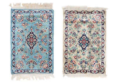 Lot 329 - Two Kerman mats, South East Persia, circa 1930-1950.