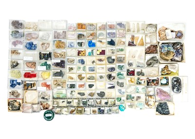 Lot 256 - Over one hundred boxed and labelled mineral specimens.