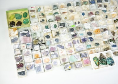 Lot 296 - Over one hundred boxed and labelled minerals.