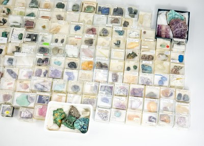 Lot 296 - Over one hundred boxed and labelled minerals.