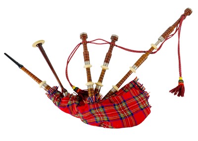 Lot 210 - A set of bagpipes.