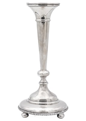 Lot 2 - A George V single spill silver epergne.