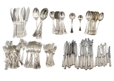 Lot 258 - An EPNS King's Pattern suite of table cutlery.