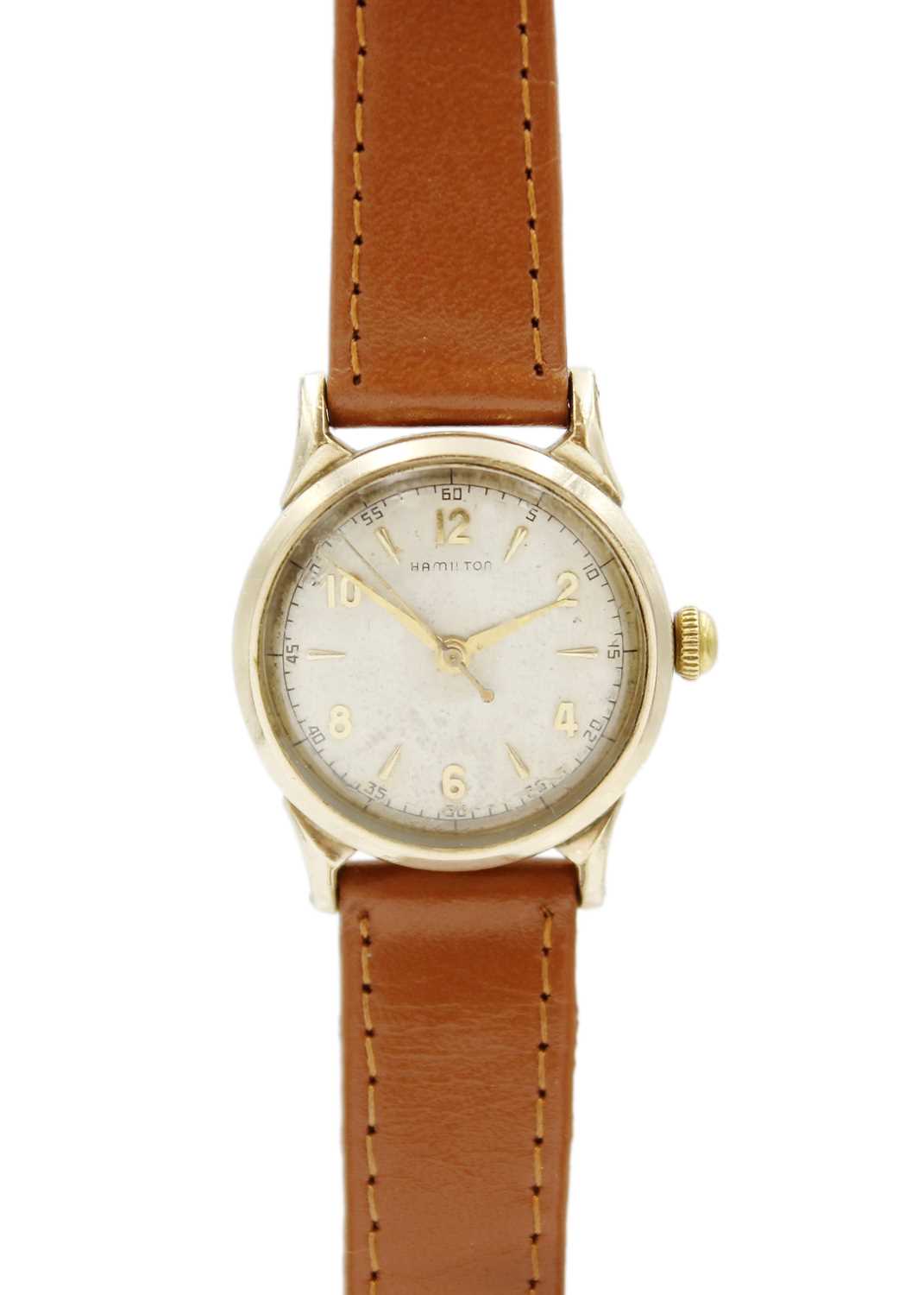 Lot 109 - HAMILTON - A 10k gold-filled gentleman's