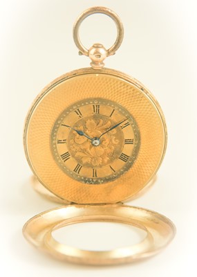 Lot 51 - A 14ct gold lady's fob pocket watch.