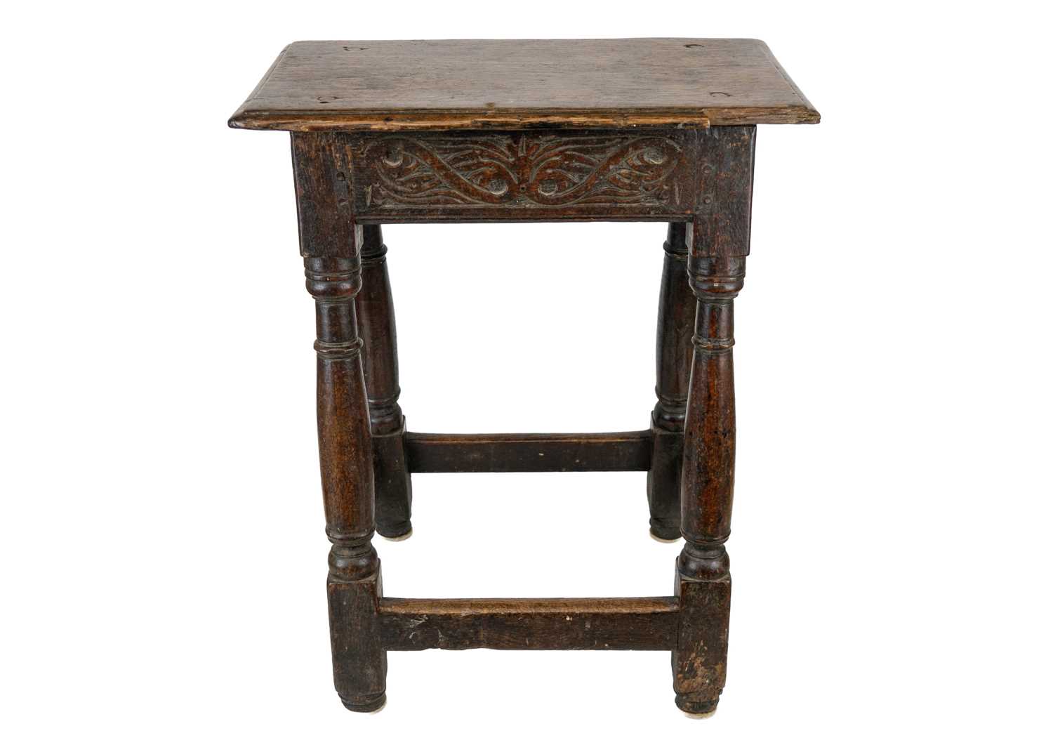 Stools 1811 Lot 1218 - An 18th century oak joint stool.