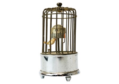 Lot 547 - A novelty bird cage alarm clock.