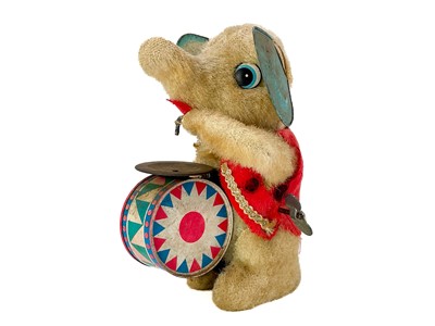 Lot 157 - A carved wood automaton in the form of a seated whipped with 'beating' heart.