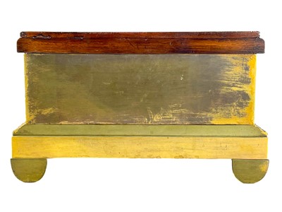 Lot 243 - A French Empire ormolu rectangular plinth base.