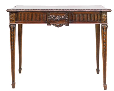 Lot 612 - An Adams style mahogany Neoclassical centre table.