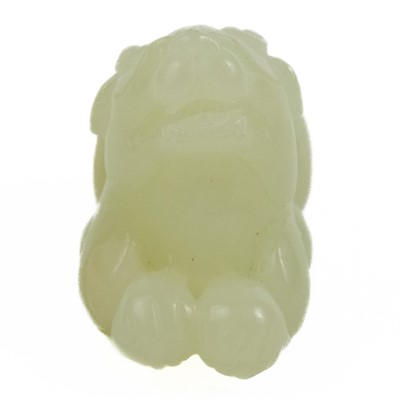 Lot 1036 - A Chinese jade Pixiu, late Qing Dynasty.