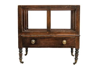 Lot 581 - A George IV mahogany Canterbury.