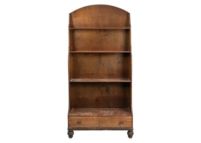 Lot 614 - A William IV mahogany waterfall bookcase.