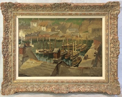 Lot 473 - George AYLING (1887-1960) Polperro from the...