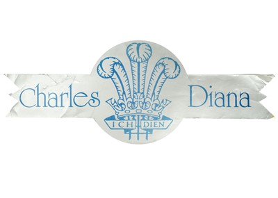 Lot 96 - King Charles III, Souvenirs from the wedding of the then Prince Charles & Lady Diana Spencer