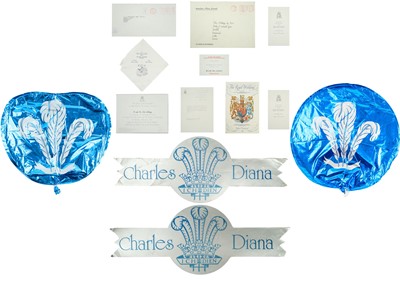 Lot 96 - King Charles III, Souvenirs from the wedding of the then Prince Charles & Lady Diana Spencer
