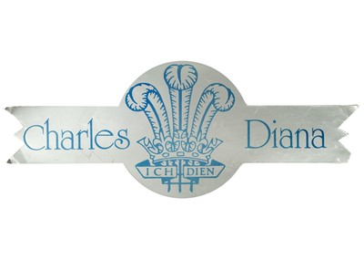 Lot 96 - King Charles III, Souvenirs from the wedding of the then Prince Charles & Lady Diana Spencer