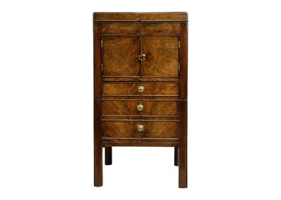 Lot 618 - A George III mahogany gentleman's washstand/commode.