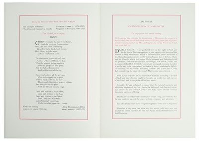 Lot 97 - Marriage of Charles Prince of Wales with The Lady Diana Spencer 1981