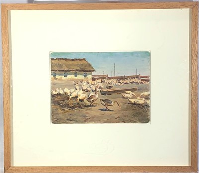 Lot 108 - Continental School, early 20th Century Geese...