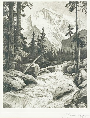 Lot 343 - An Early 20th Century Alpine Etching