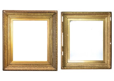 Lot 161 - A large 19th century gesso gilt frame.