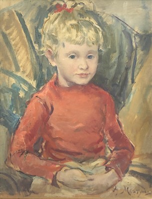 Lot 420 - Marjorie MOSTYN (1893-1979) Portait of a Young...