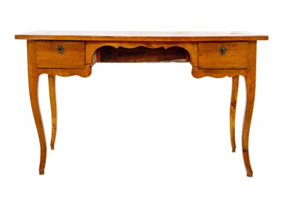 Lot 1189 - A French cherry wood table.